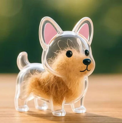 Dog Hair Keepsake Keychain Pendant – Pet Fur Memory Holder for Bags, Car Keys, Couples Gift & Souvenir Decoration