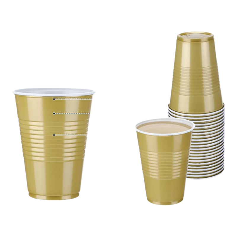 Disposable Party Cups Set Versatile Beer Pong Cups & Outdoor Drinkware