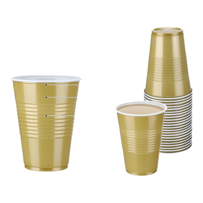 Disposable Party Cups Set Versatile Beer Pong Cups & Outdoor Drinkware