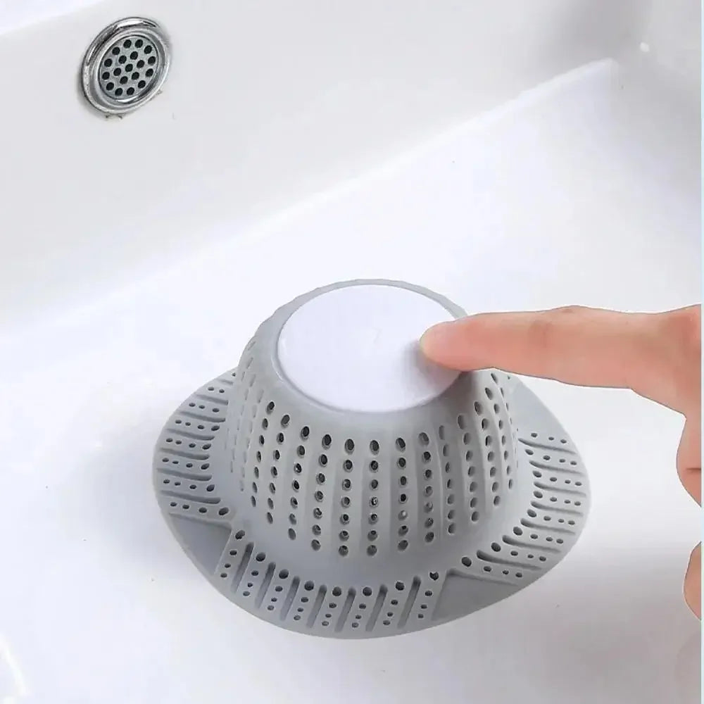 DrainGuard Pop Up Hair Catcher Stopper for Bathtub, Shower & Bathroom Sink