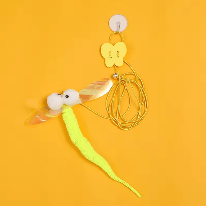 DoorDangler Interactive Hanging Cat Toy with Feather Teaser