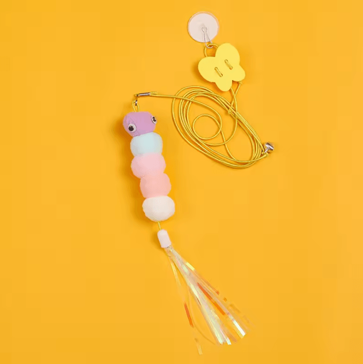 DoorDangler Interactive Hanging Cat Toy with Feather Teaser