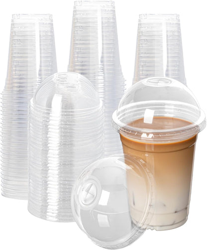 Clear Plastic Fruit Cups with Dome Lids for Parfaits