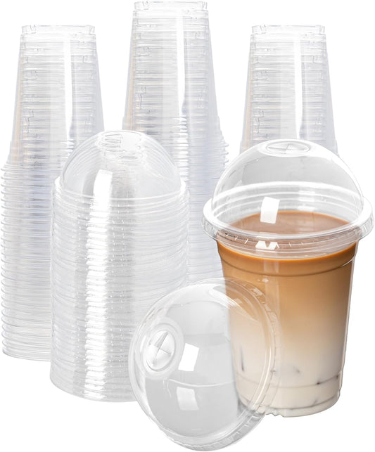 Clear Plastic Fruit Cups with Dome Lids for Parfaits