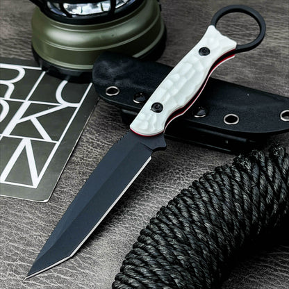 Tactical Fixed Outdoor Camping Knife with blade & Premium handle