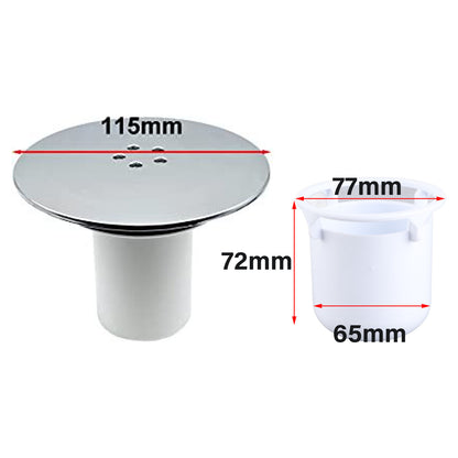 FastFlow Shower Drain Cover & Hair Trap Replacement for 90mm Waste Holes