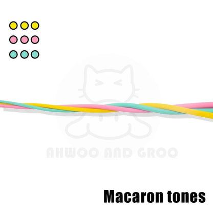 Interactive Mouse Tail Cat Teaser Wand Toy with Bell