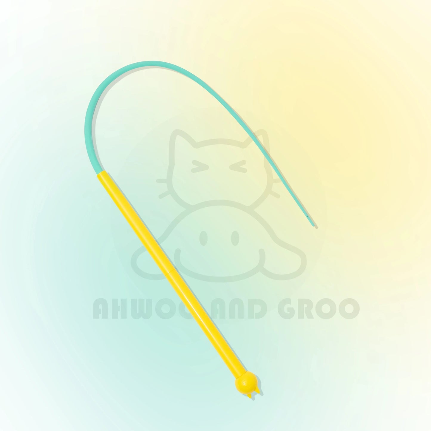 Interactive Mouse Tail Cat Teaser Wand Toy with Bell