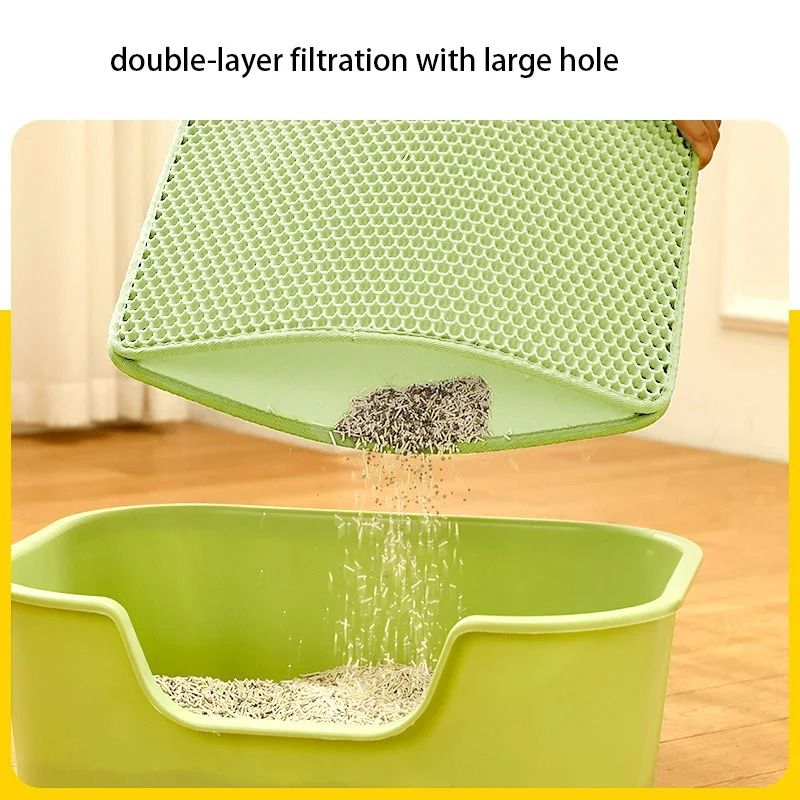 Waterproof Double-Layer Honeycomb Cat Litter Mat
