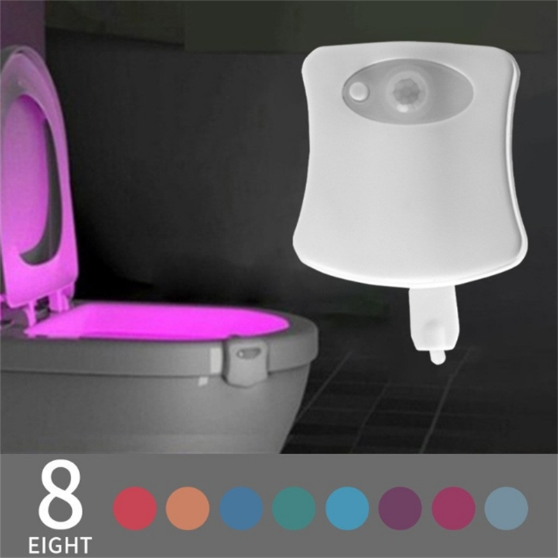 Motion Sensor LED Toilet Night Light with Color Changing Glow