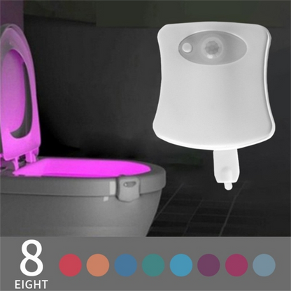 Motion Sensor LED Toilet Night Light with Color Changing Glow