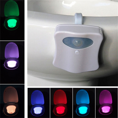 Motion Sensor LED Toilet Night Light with Color Changing Glow