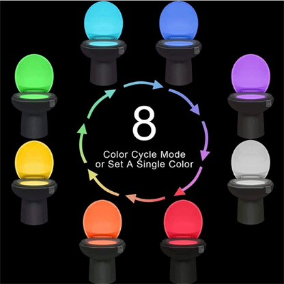 Motion Sensor LED Toilet Night Light with Color Changing Glow