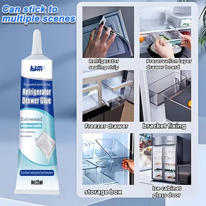 Premium Refrigerator Repair Glue Cold Resistant Waterproof Seal Adhesive for Fridge Drawer & Gasket
