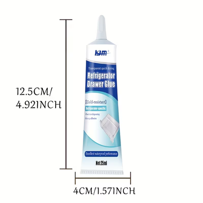 Premium Refrigerator Repair Glue Cold Resistant Waterproof Seal Adhesive for Fridge Drawer & Gasket