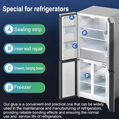 Premium Refrigerator Repair Glue Cold Resistant Waterproof Seal Adhesive for Fridge Drawer & Gasket