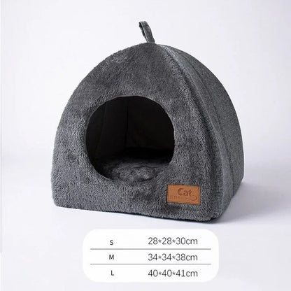 Closed Triangle Deep Sleep Cat Tent Cave