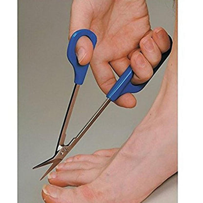 Long Handled Toenail Scissors for Thick Nails Extended Reach Ergonomic Pedicure Clipper