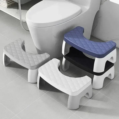 Ergonomic Waterproof Toilet Stool Non Slip Squatting Footstool for Adults, Pregnant Women, and Kids