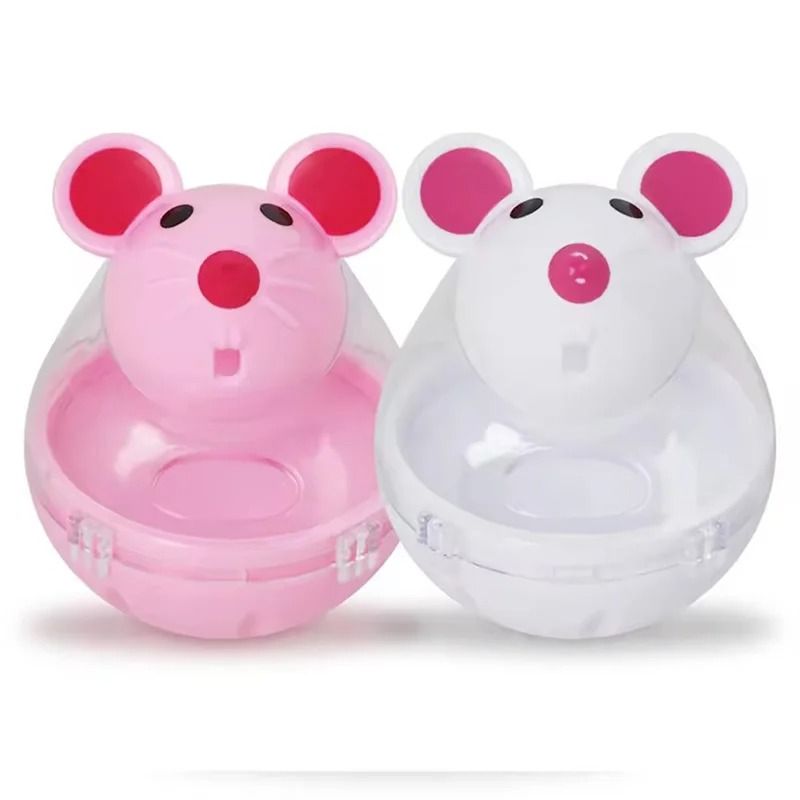 Interactive Mouse Treat Puzzle Toy for Cats Indoor Hunting & Food Dispensing Game