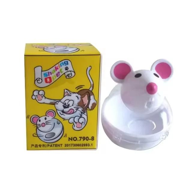 Interactive Mouse Treat Puzzle Toy for Cats Indoor Hunting & Food Dispensing Game