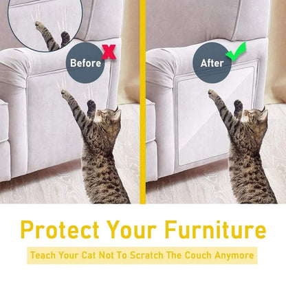 Transparent Cat Scratch Furniture Protector Tape Self Adhesive Couch Sofa Guard Roll