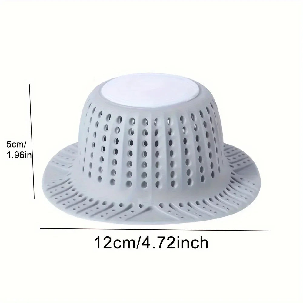 Premium Silicone Collapsible Hair Catcher & Drain Protector for Bathtub & Shower