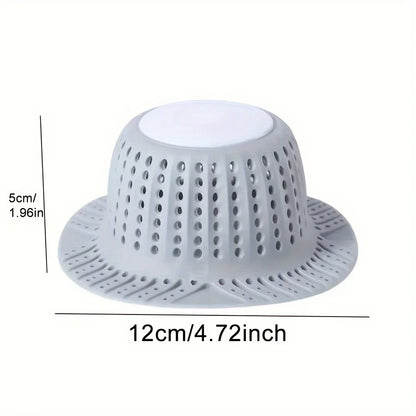 Premium Silicone Collapsible Hair Catcher & Drain Protector for Bathtub & Shower