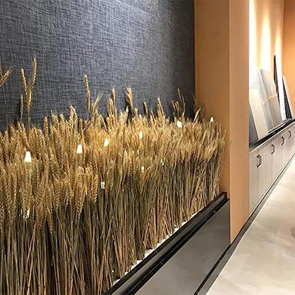 Natural Dried Wheat Stalks Bundle for Boho Farmhouse Decor and Wedding Centerpieces