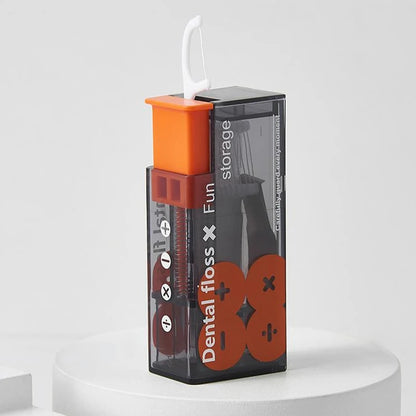 Portable Floss Dispenser with Disposable Flossing Sticks