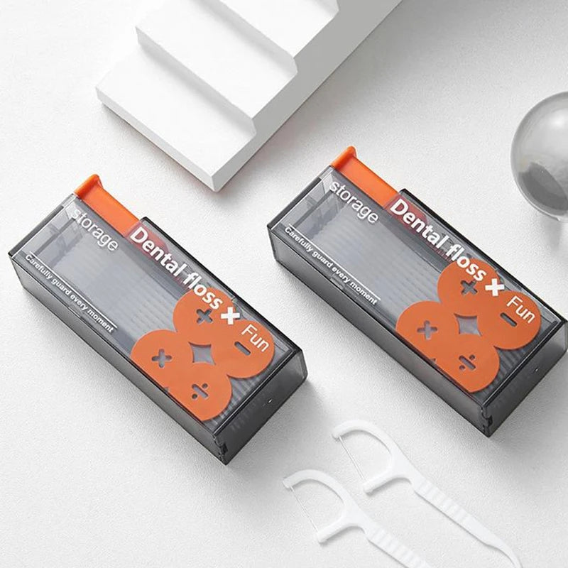 Portable Floss Dispenser with Disposable Flossing Sticks