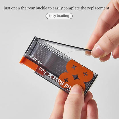 Portable Floss Dispenser with Disposable Flossing Sticks