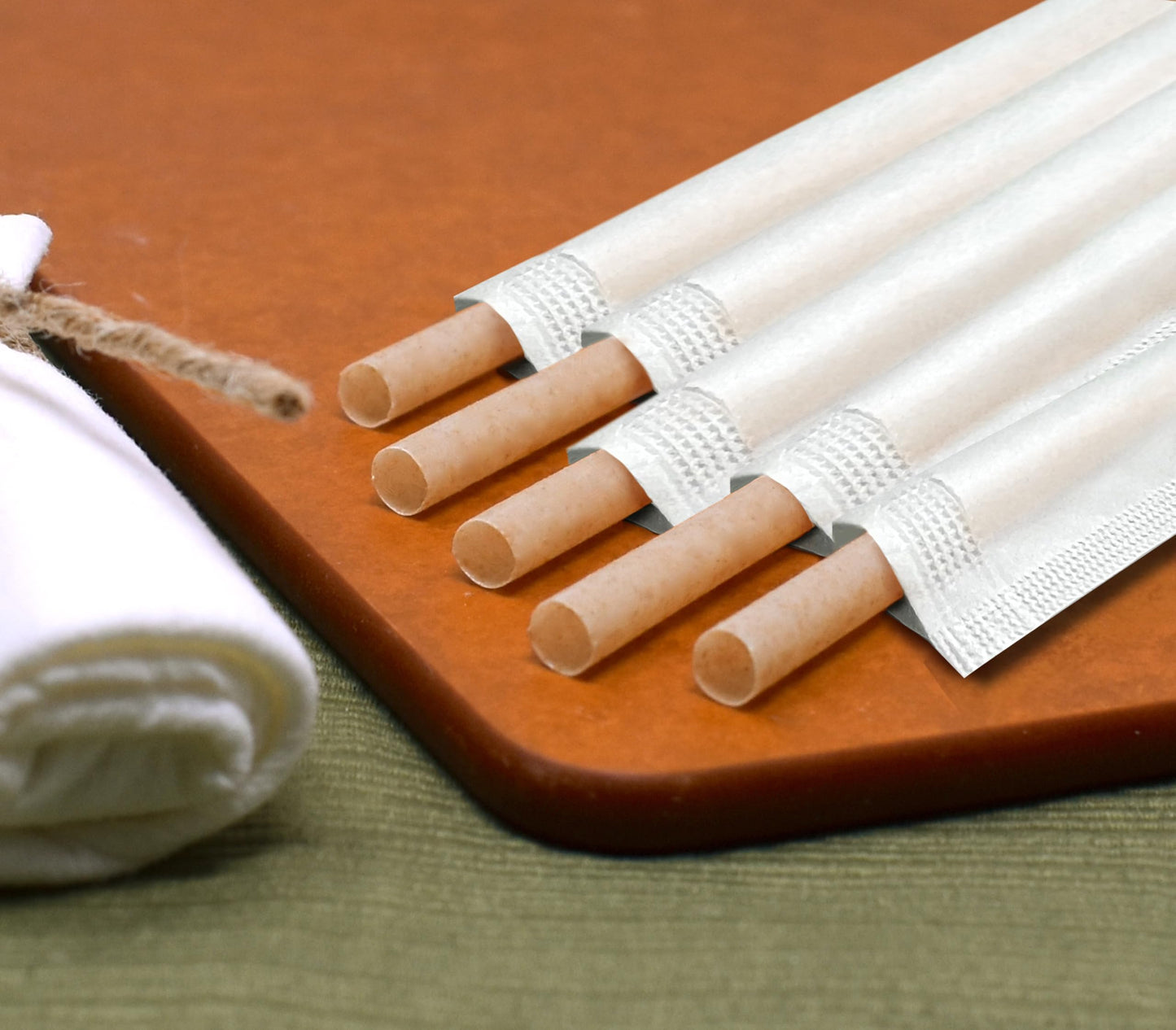 Premium Individually Wrapped Eco Friendly Paper Straws for Juices, Coffee & Partie