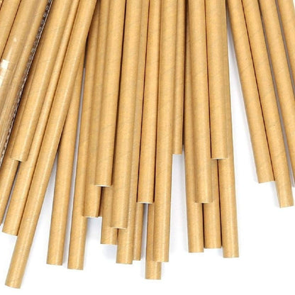 Premium Individually Wrapped Eco Friendly Paper Straws for Juices, Coffee & Partie