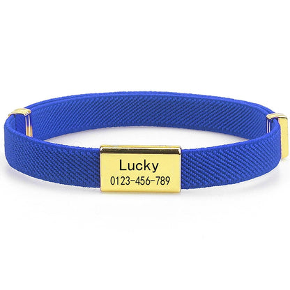 Personalized Breakaway Cat Collar with Engraved ID Tag for Cats & Small Dogs