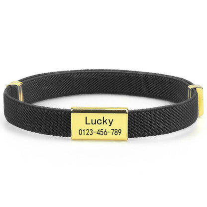 Personalized Breakaway Cat Collar with Engraved ID Tag for Cats & Small Dogs