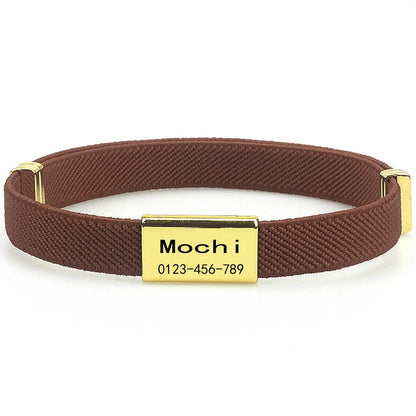 Personalized Breakaway Cat Collar with Engraved ID Tag for Cats & Small Dogs