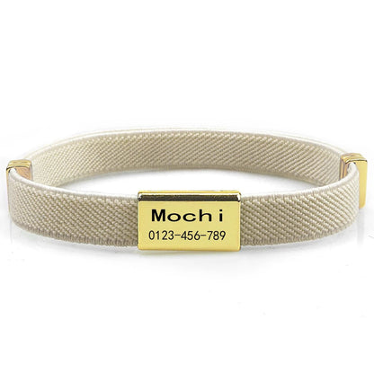Personalized Breakaway Cat Collar with Engraved ID Tag for Cats & Small Dogs