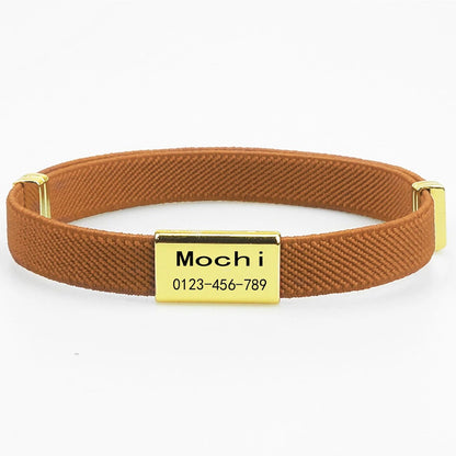 Personalized Breakaway Cat Collar with Engraved ID Tag for Cats & Small Dogs