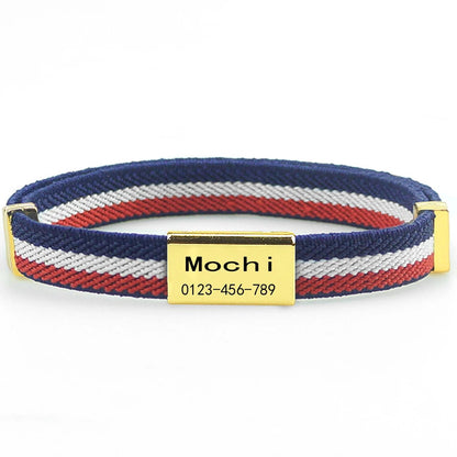 Personalized Breakaway Cat Collar with Engraved ID Tag for Cats & Small Dogs