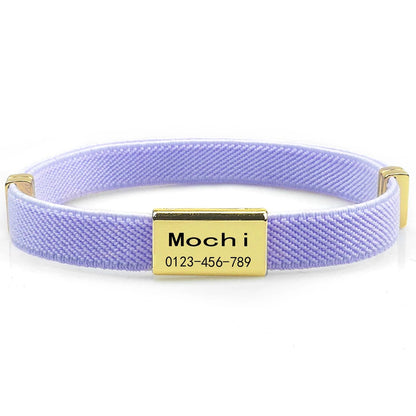 Personalized Breakaway Cat Collar with Engraved ID Tag for Cats & Small Dogs