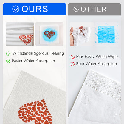 Elegant Disposable Cocktail Napkins Linen Feel Wedding Party Beverage Napkins