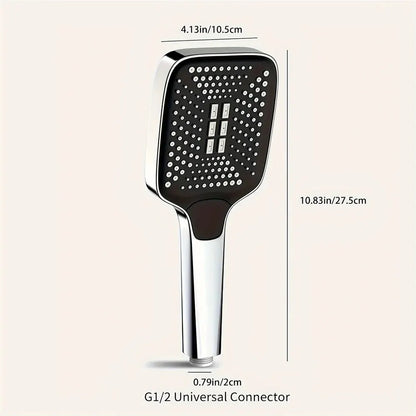 Adjustable High Pressure Rainfall Shower Head with Spray Modes