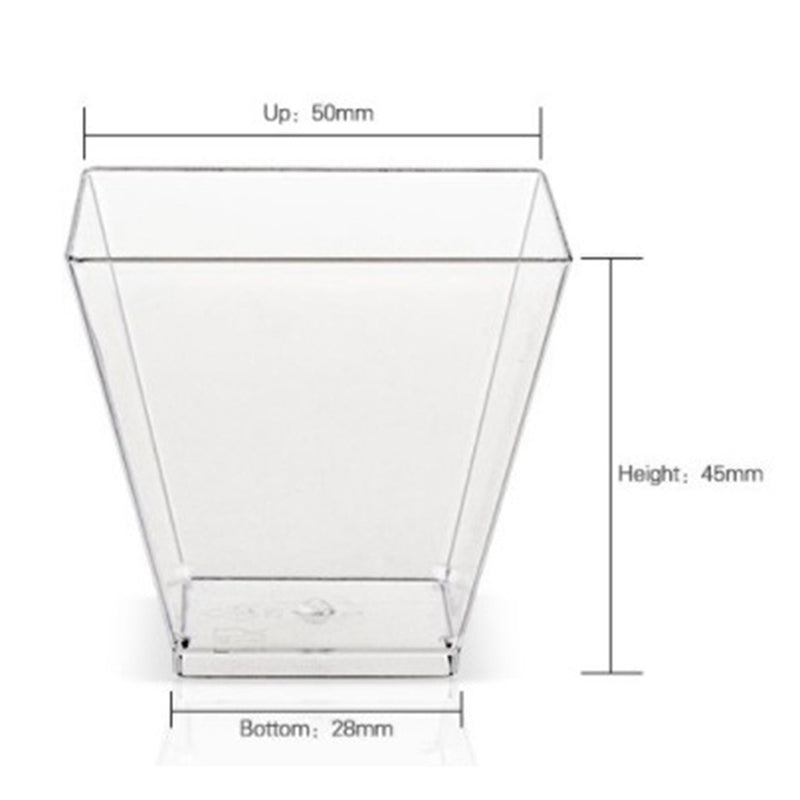 Premium Clear Disposable Plastic Dessert Cups