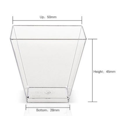 Premium Clear Disposable Plastic Dessert Cups
