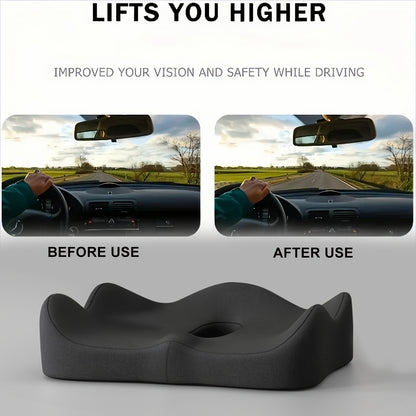 Premium Memory Foam Seat Cushion with Lumbar Support Pillow Ergonomic Seat Cushion for Car & Office Chair Comfort