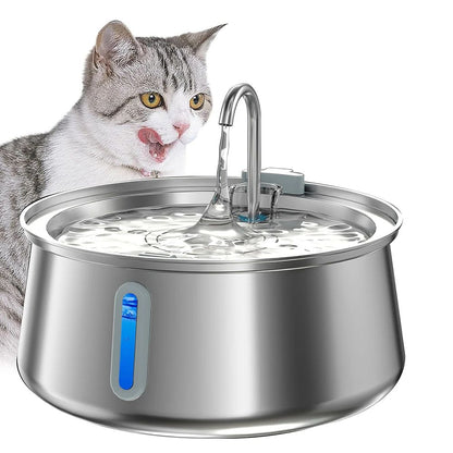 4L Stainless Steel Cat Water Fountain
