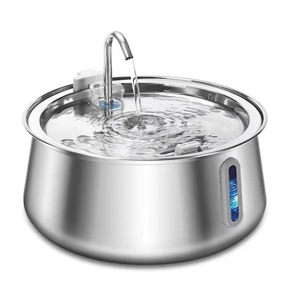 4L Stainless Steel Cat Water Fountain