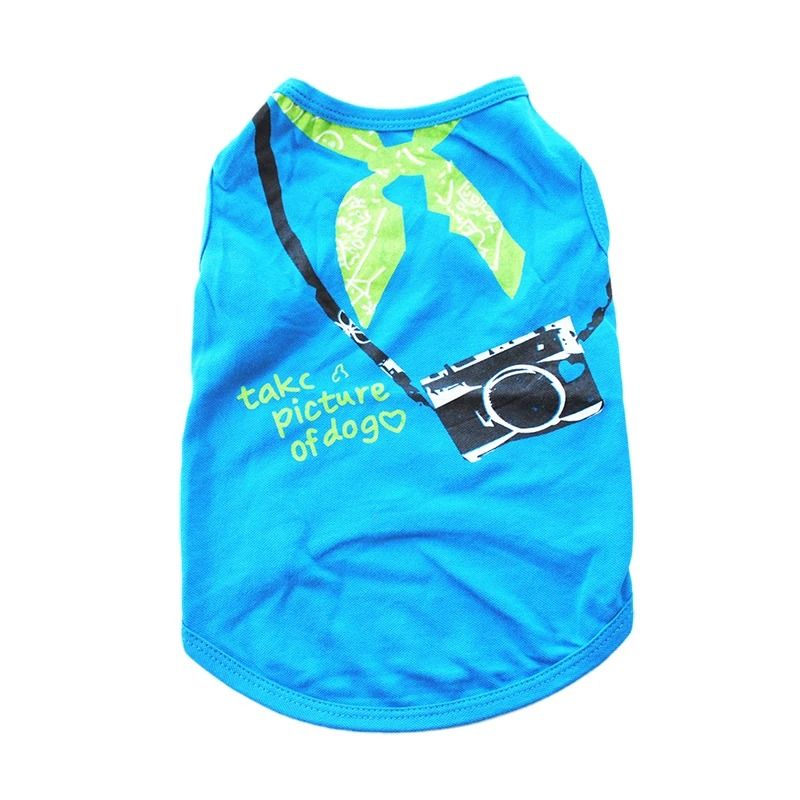 Summer Cat Clothes Cotton Vest Breathable Printed Pajamas for Sphynx Cats and Puppies