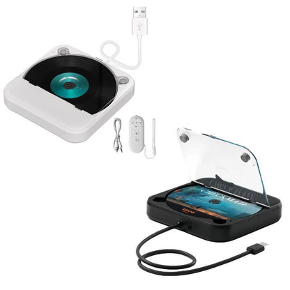 Compact USB Car CD Player – External CD Player for Car with USB car CD player Lossless Audio & AUX Support